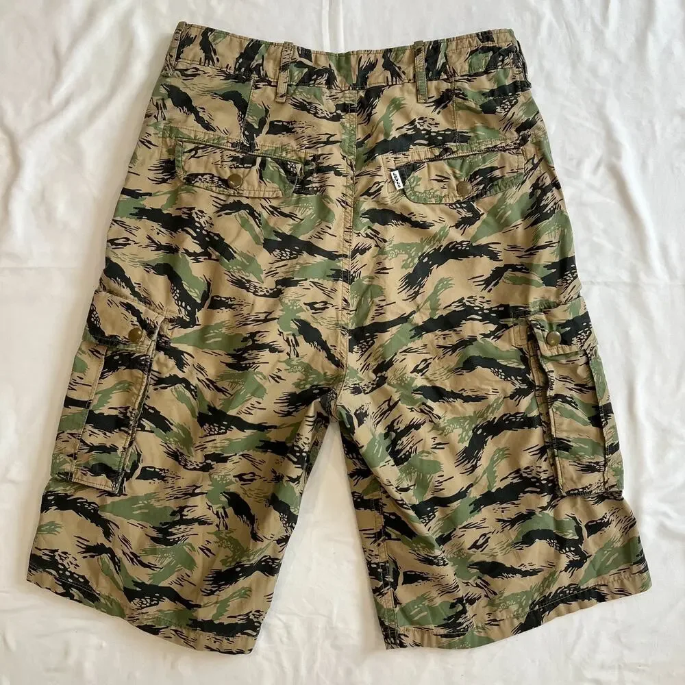 Levi Strauss & Co Cargo Shorts Mens 30 Tan Tiger Stripe Camo Military